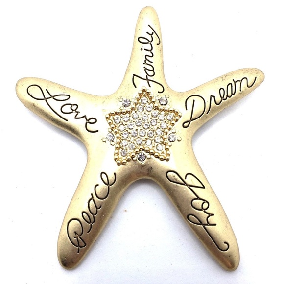 Chico's Jewelry - 2017 CHICOs Brooch Pin Pendant Starfish Joy Peace